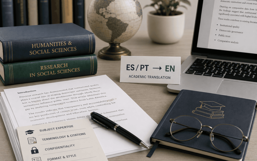 What to Look For When Getting Academic Work Translated